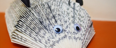 hérisson en bookart