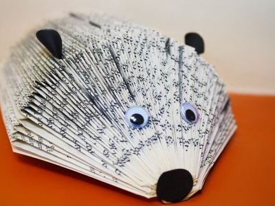 hérisson en bookart